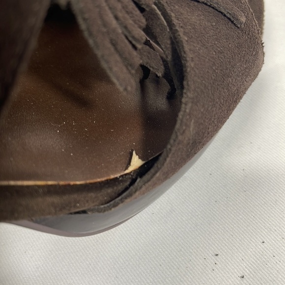 Madden Girl Brown Suede platform Dress Heels Size 8 - Picture 12 of 12